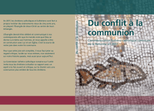 Du conflit à la communion - The Lutheran World Federation
