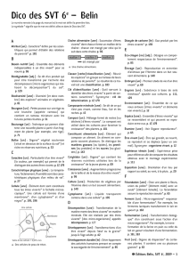 Dico des SVT 6e – Belin