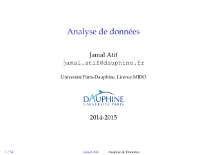 Analyse de données - LAMSADE - Université Paris