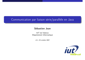 Communication par liaison série/parallèle en Java