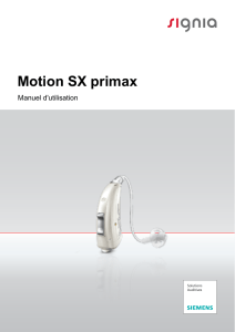 Motion SX primax - Solutions Auditives Siemens
