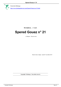 Spered Gouez n° 21