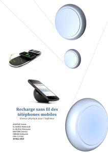 Recharge sans fil des téléphones mobiles