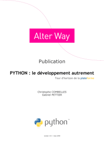 Python, le développement autrement