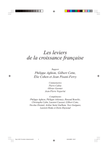 Les leviers de la croissance française