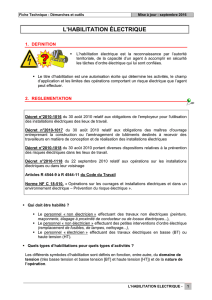 l`habilitation électrique