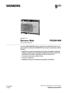 9233 Serveur Web PXG80-WN