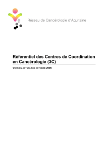 Référentiel 3C - Réseau de Cancérologie d`Aquitaine