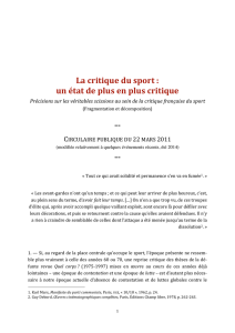 la critique du sport au format PDF