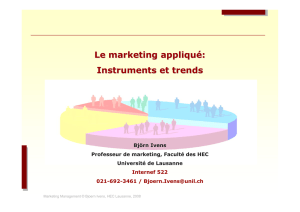 Le marketing appliqué: Instruments et trends