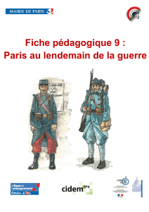 Fiche pédagogique 9 : Paris au lendemain de la guerre