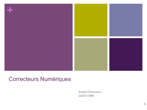 Correcteurs Numériques - LAAS-CNRS