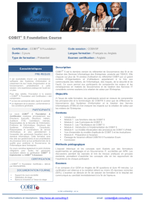 COBIT® 5 Foundation Course leaflets