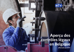 Aperçu des contrôles légaux en Belgique