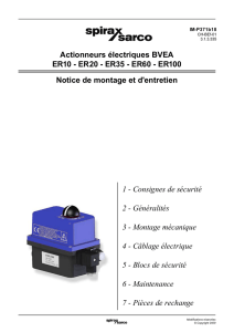 Actionneurs électriques BVEA ER10 - ER20 - ER35 - ER60