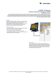 LITENET TP Netcom Licence connexion écran tactile