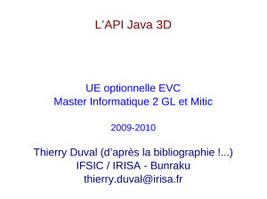L`API Java 3D