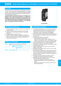 Relais électronique de commutation et de protection E-1072