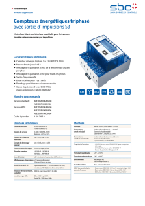 Compteurs énergétiques triphasé avec sortie d - sbc