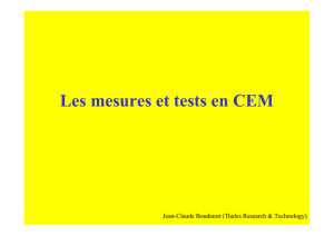 Les mesures et tests en CEM