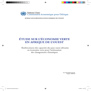 étude sur l`économie verte en afrique de l`ouest