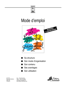 Mode d`emploi - editions l`artichaut