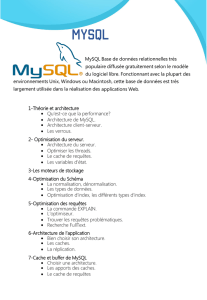 MySQL Base de données relationnelles très populaire diffusée