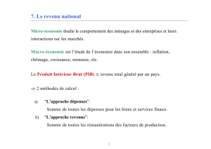 7. Le revenu national Micro