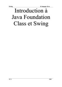 Introduction à Java Foundation Class et Swing