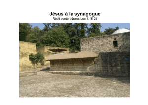 Jésus à la synagogue