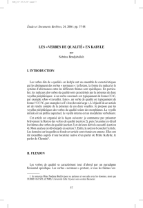 Les verbes de qualité en kabyle (PDF Available)