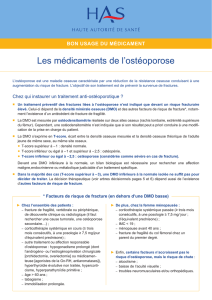 les médicaments de l`ostéoporose - fiche de bon usage