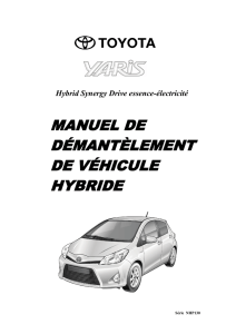 manuel de démantèlement de véhicule hybride - Toyota