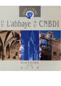 Saint-Cybard, de l`abbaye au CNBDI