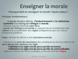 Enseigner la morale - Académie de Nancy-Metz