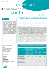 Evolution de l`impact d`un rappel informatique sur la prise en charge