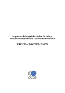 Progresser le long de la chaîne de valeur : Rester compétitif dans l