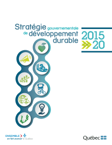 Stratégie gouvernementale de développement durable