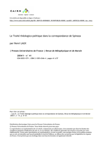 Le Traité théologico-politique dans la - Hyper