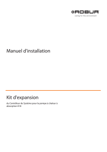 Manuel d`installation Kit d`expansion