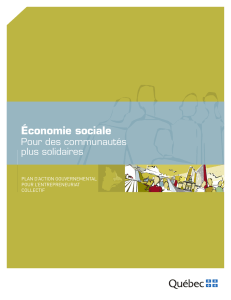 Économie sociale - Pour des communautés plus solidaires