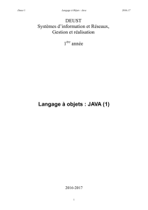Algorithmique et initiation à la programmation Java
