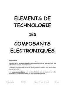 elements de technologie composants electroniques