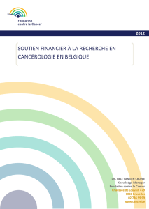 soutien financier à la recherche en cancérologie en belgique
