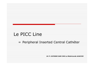 Picc Line formation IDE Mars 2015 [Mode de compatibilité]