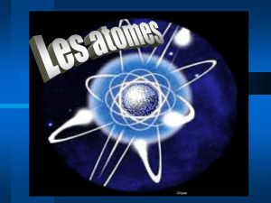 La matière - Les atomes