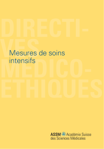 Mesures de soins intensifs