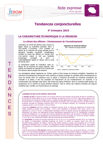 Tendances conjoncturelles 4ème trimestre 2015 - La Réunion