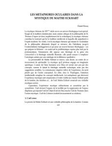 les metaphores oculaires dans la mystique de maitre eckhart