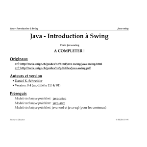 Java - Introduction à Swing
